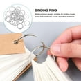 thumbnail image 4 of WHAMVOX 100 Pcs Binders Mini Binder Rings Book Ring Scrapbook Binder Rings 100pcs Silver, 4 of 8