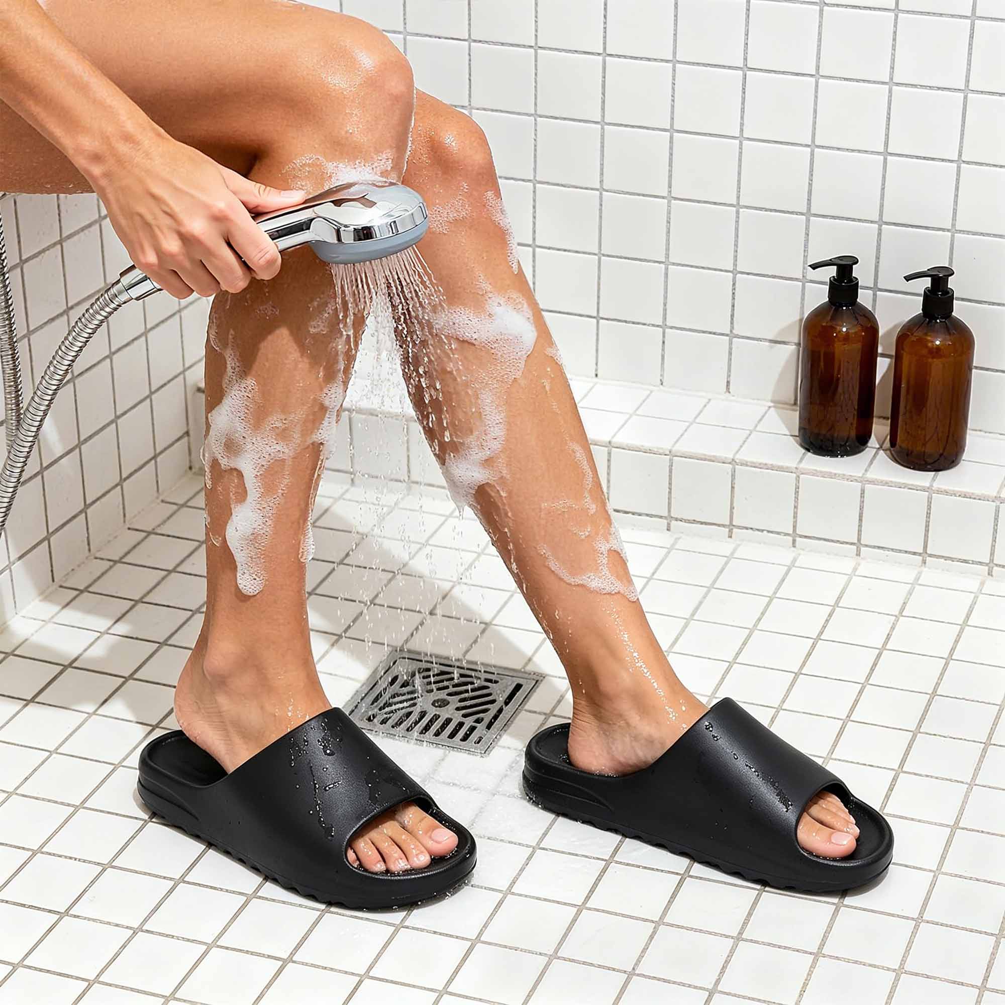 Ecetana Unisex Cloud Slides, Non-Slip Pillow Sandals photo 4