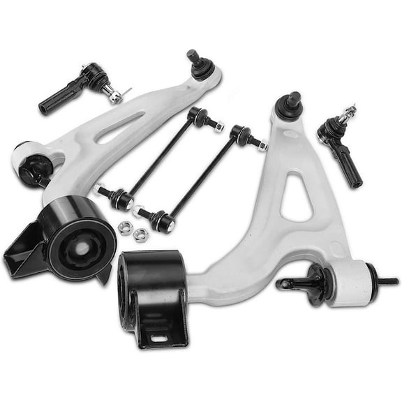 A-Premium 6Pcs Front Suspension Kit Control Arm Ball Joint Stabilizer Bar Link Tie Rod End Compatible with Ford Freestar & Mercury Monterey, 2004-2007