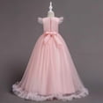 thumbnail image 6 of ATOGUTA Formal Dresses for Teens Pink Sleeveless Tulle Long Formal Wedding Pageant Party Fancy Princess Ball Gown Dresses 5T-15, 6 of 6