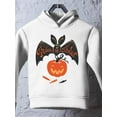thumbnail image 3 of Bat With Pumpkin Hoodie Toddler -Image by Shutterstock,  4 Toddler, 3 of 4