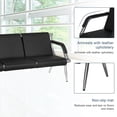 thumbnail image 6 of Kinsuite 5-Seats Waiting Room Chairs - Airport Reception Chairs with Arms Waiting Benches PU Leather, Office Guest Chairs & Reception Chairs for Clinic Office School Salon Lobby, 6 of 10
