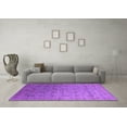 thumbnail image 3 of Ahgly Company Indoor Square Oriental Purple Industrial Area Rugs, 4' Square, 3 of 4