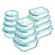 thumbnail image 2 of Fiambrera de vidrio de borosilicato de alta calidad, calentada por microondas, loncheras selladas, caja para refrigerador y congelador, tazones para sopa que mantienen la frescura, 2 of 5