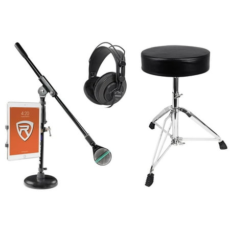 Akg Kick Drum - AKG D112 MKII Kick Drum Bass Guitar Microphone+Boom+iPad Mount+Throne+Headphones