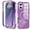 dark purple, variant on XNB for IPhone 17 Case with Built-in Screen Protector,for iPhone 17 Magnetic Case Compatible with MagSafe, Clear Slim Shockproof Anti-Scratch Protective Cover for IPhone 17