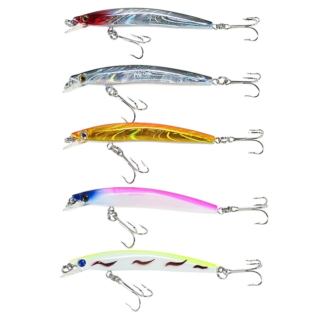 señuelo de pesca Lixada, 5 uds., 0,3-0,9 m, señuelos de pesca de pececillo de buceo, 5g, 80mm, cebo Lixada señuelo de pesca