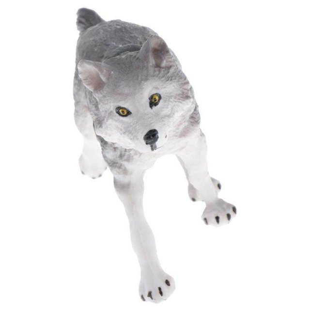 tredstone Simulation Animals Model Figure Kids Educational Toy Decor Gray Wolf