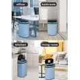 thumbnail image 7 of CL.HPAHKL 13 Gallon Kitchen Garbage Can Automatic Trash Can 13 Gallon Stainless Steel Trash Can Touch Free Bathroom Trash Can with Lid for Bathroom, Kitchen, Office, Blue, 7 of 7