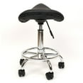 thumbnail image 2 of Gen'C Béauty Hydraulic Rolling Stool Saddle Stool with Footrest Black, 2 of 6