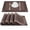 Brown, variant on GIVERARE Placemats Set of 4, Heat-Resistant Woven Vinyl Placemat, Non-Slip Washable PVC Table Mat, Easy to Clean Premium Plastic Mats for Dining, Kitchen Table (Brown)