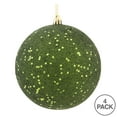 thumbnail image 3 of Vickerman 4.75" Moss Green Sequin Ball Ornament, 4 per Bag, 3 of 5