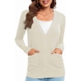 thumbnail image 4 of Urban CoCo Women's Button Down Lightweight Knit Cardigan Sweater with Pockets, 4 of 7