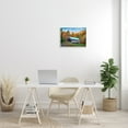 thumbnail image 2 of Stupell Woodland Covered Bridge Mountain Foliage Landscape Photography White Framed Art Print Wall Art, 2 of 7