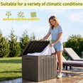 thumbnail image 2 of Homall 2PCS 31 Gallon Outdoor Deck Box In Resin with Seat, 2 of 7