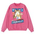 thumbnail image 2 of Sudadera con capucha vintage desgastada lavada con estampado de gato comiendo fideos de Harajuku para hombre, sudadera holgada de algodón de gran tamaño, 2 of 4
