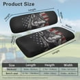 thumbnail image 3 of Psesaysky American Flag Wolf Print Golf Cart Seat Protector Easy to Install Ezgo Txt Front and Back Seat Cushion Cover for Golf Cart Decorations All Seasons, 3 of 8
