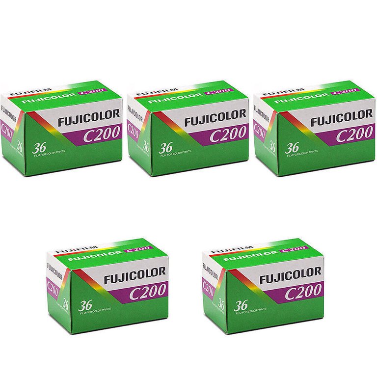 5 Rolls Fuji FujiColor C200 36 200 asa 35mm Color Negative Film