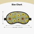 thumbnail image 4 of Salouo Sage Green With Sunflowers Pattern Eye Masks, 1-Pack Sleep Mask Eye Cover Washable Sleeping Eyeshade Block Sleep Shade Cover Light Reduces Traveling Gifts, 4 of 7