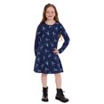 thumbnail image 4 of Stitch Girls Print Skater Dress with Long Sleeves, Sizes 4-16, 4 of 10