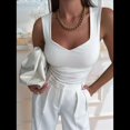 thumbnail image 4 of Camisetas Sin Mangas con Cuello en V para Mujer, Camisetas Básicas, Camisetas de Corta, Camisetas de y Verano, Camisetas Informales Ajustadas Acanaladas, , L, 4 of 9