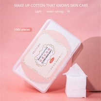 Cotton Pads, Facial Lip & Eye Makeup Remover Pads,Pure Cotton Effective Cosmetic Cotton Squares,, Lint-Free 1000PCS