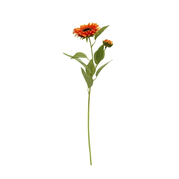 DJJGXAN Artificial Sunflower Flowers Long Stem Silk Fake Large Sunflowers Decoration for Outdoor Home Wedding Baby Shower Birthday Party Single Bulk Yellow Decor 1PCS