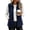 Dark Blue #41, variant on Womens Outerwear Vests with Pockets Zipper Sleeveless Fleece Jackets Stand-up Collar Lightweight Hiking Travel Golf Running Vest, L