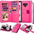 thumbnail image 1 of Njjex For Galaxy Note 9 Wallet Case, For Note 9 Case, Luxury PU Leather [9 Card Slots] ID Credit Folio Flip Cover, 1 of 5