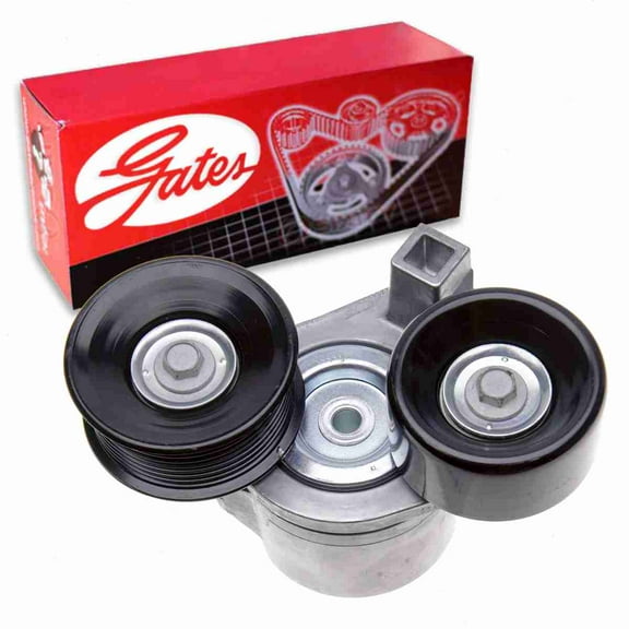 Gates DriveAlign Drive Belt Tensioner Assembly compatible with Ford F-250 Super Duty 7.3L V8 1999-2003