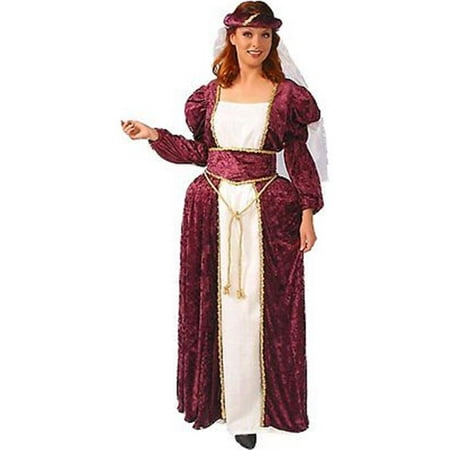Alexanders Costumes 24-040-BUR Womens Queen Ann, Burgundy - Medium ...