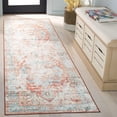thumbnail image 2 of SAFAVIEH Arizona Hedley Botanical Runner Rug, Turquoise/Rust, 2'6" x 8', 2 of 7