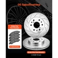 thumbnail image 3 of KFFKFF Front Brake Kit Compatible with 2008-2016 Cadillac Escalade/Escalade ESV, 2017-2020 Cadillac Escalade/Escalade ESV (Models without Brembo Brake Package), 3 of 9
