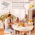 thumbnail image 3 of Cheese Slicer with 9 Replacement Wires, Heavy-Duty Stainless Steel Cheese Cutter Board, for Block Cheese, Dishwasher Safe$$Home Decor, Kitchen, & Other, 3 of 6