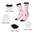 thumbnail image 5 of Honeii Hand Drawn Strawberry Print Adult Socks,Crew Socks,Casual Calf Socks,Daily Wear Socks for Men & Women, Perfect for Sports, Casual and Everyday Use, 5 of 6