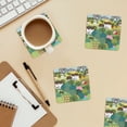 thumbnail image 6 of Xecao Garden Farm for MDF Cork Coaster 4 Pcs,Drink Coasters,Suit for House Warming Gifts New Home ,Coffee Table Decor-Square, 6 of 7