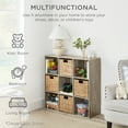 thumbnail image 5 of Best Choice Products 9-Cube Bookshelf, 11in Display Storage Organizer w/ 3 Removable Back Panels - Navy, 5 of 9