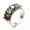 Multi-color, variant on 10mm Multi-color Olive Green Blue CZ Stones Band Women 925 Silver Ring Size 6-10