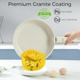thumbnail image 3 of 15-Piece Non-Stick Cookware Set with Detachable Handles, Blue Pots and Pans for RV Kitchen, 3 of 7