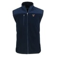 thumbnail image 2 of Men's Cutter & Buck  Navy Texas-Rio Grande Valley Vaqueros Big & Tall Cascade Eco Sherpa Fleece Full-Zip Vest, 2 of 3