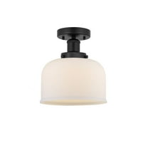 Innovations Lighting - Bell - 1 Light Semi-Flush Mount In Industrial Style-8.25