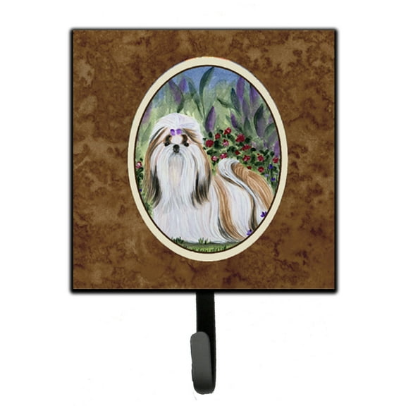 Carolines Treasures Shih Tzu Leash or Key Holder Single Hook multicolor