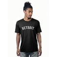 thumbnail image 2 of Daxton Vintage Western Arch Letters USA Cities Premium Short  Sleeves Tshits, Detroit - BlkWht, NvyWht, RylWht, S, 2 of 8