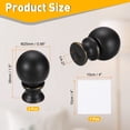 thumbnail image 2 of Uxcell 2Pcs 1.5" Tall Lamp Finials, 1/4-27 Thread Lamp Cap Knob Decoration Screw Cap Nuts with Cleaning Cloth for Table Floor Lighting Fixtures Shade Holder Decor, Black/Gold, 2 of 7