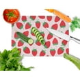 thumbnail image 2 of Strawberries on Pink Glass Cutting Board Large, 2 of 2