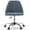 Blue, variant on JOINSUN Armless Office Chair Modern Fabric Home Office Desk Chair, Adjustable Swivel Vanity Chair, Gray