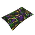 thumbnail image 3 of Daiia Neon Mardi Gras Bedding Waterproof Pillow Protector Zippered Queen – Bed Bug Proof Pillow Encasement-14"x20", 3 of 9