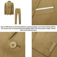 thumbnail image 6 of i.Finelong Men's Tan Slim-Fit 2-Piece Suit Set - Smart Casual Business Date/Evening Outing Outfit (Jacket & Pants), 6 of 7