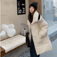 thumbnail image 5 of Abrigos de invierno para mujer 2024 nuevos de punto con solapa grande, plumón de pato blanco grueso y cálido, chaquetas de plumón grandes, chaqueta de mujer, ropa de abrigo grande, 5 of 5