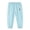 Sky Blue, variant on CPNG Girls and Boys Casual Cotton Linen Pants Elastic High Waist Harem Pants Lightweight Breathable Streetwear Jogging Pants
